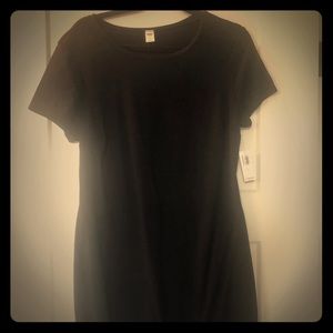 Black T-shirt dress